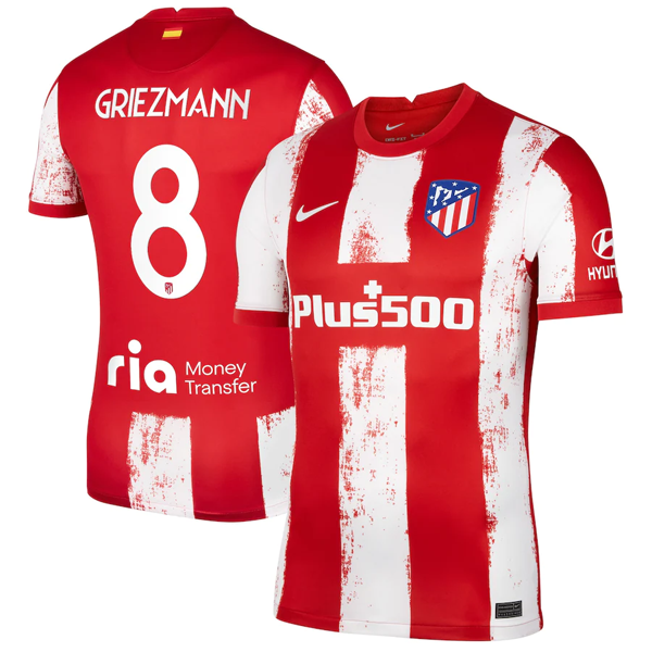 Camiseta Atlético De Madrid Griezmann 8 Primera Equipación 2021/2022